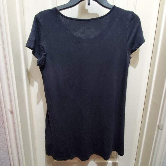 JUSTICE Set of 2 Girls Black Lightweight Crew Neck Tee Shirts - Picture 13 of 14